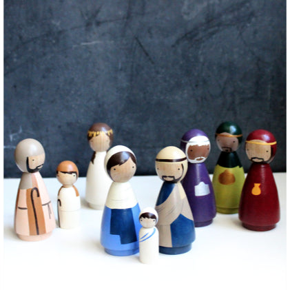 Colombian Peg Doll Nativity Set