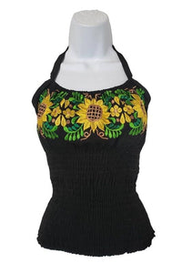 Mexican embroidered Halter Top