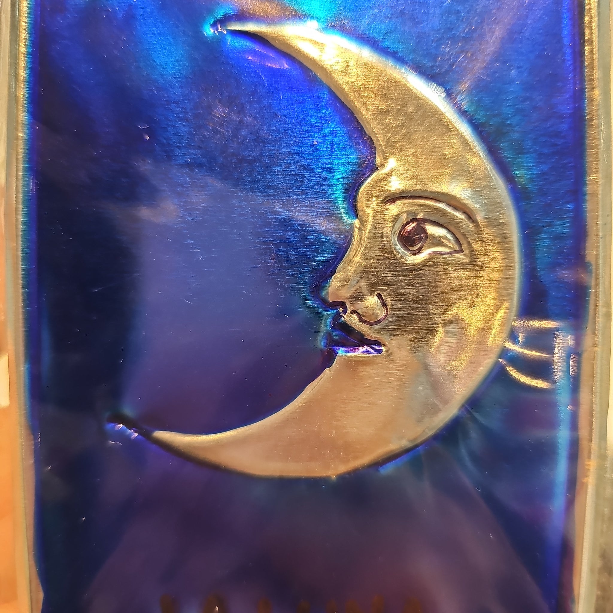 Mexican Luna Loteria Tin Ornament