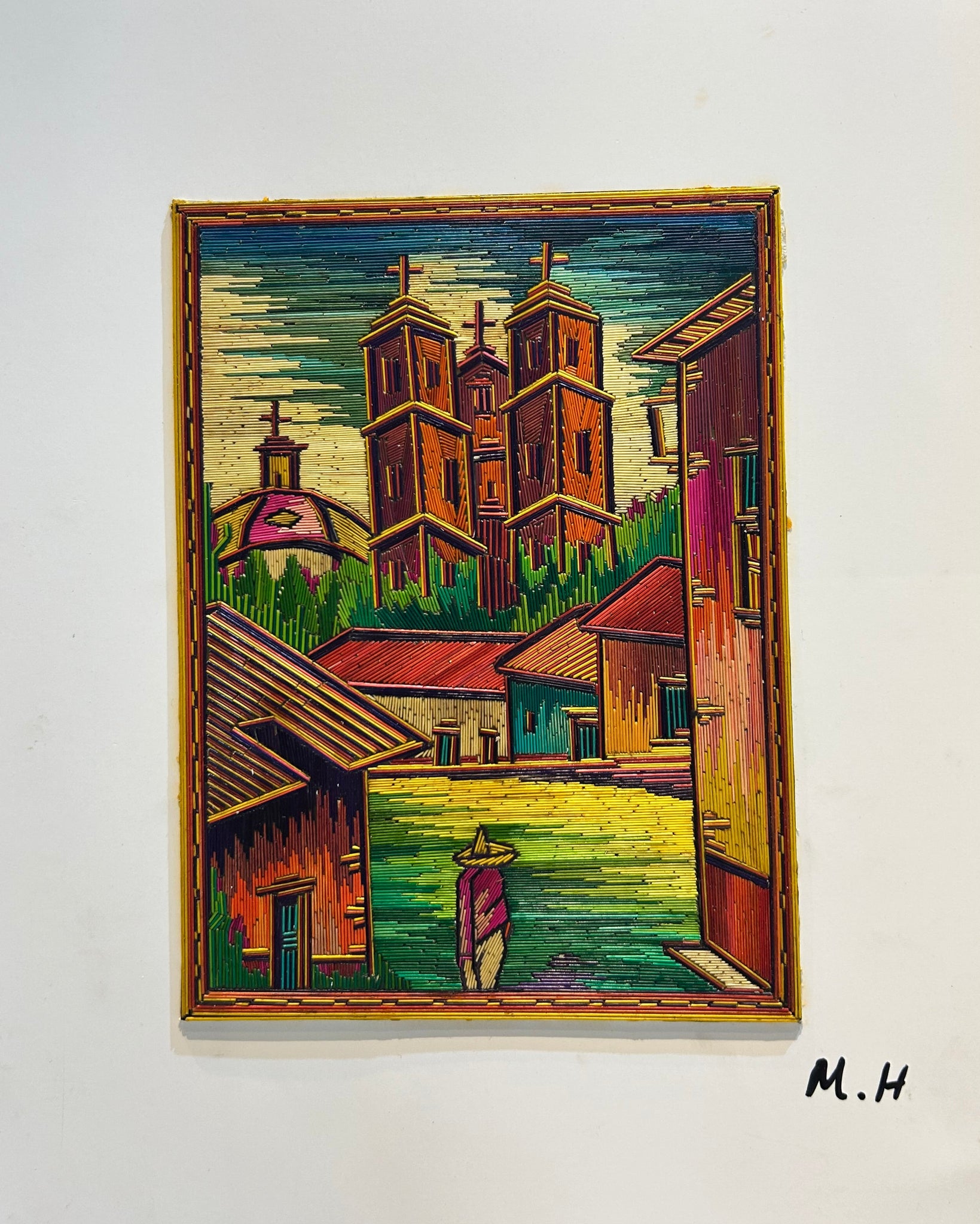 Large Landscape Straw Picture by Manuel Hernandez