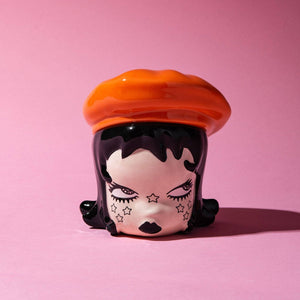 Ramona Ceramic Storage Jar: Green Beret
