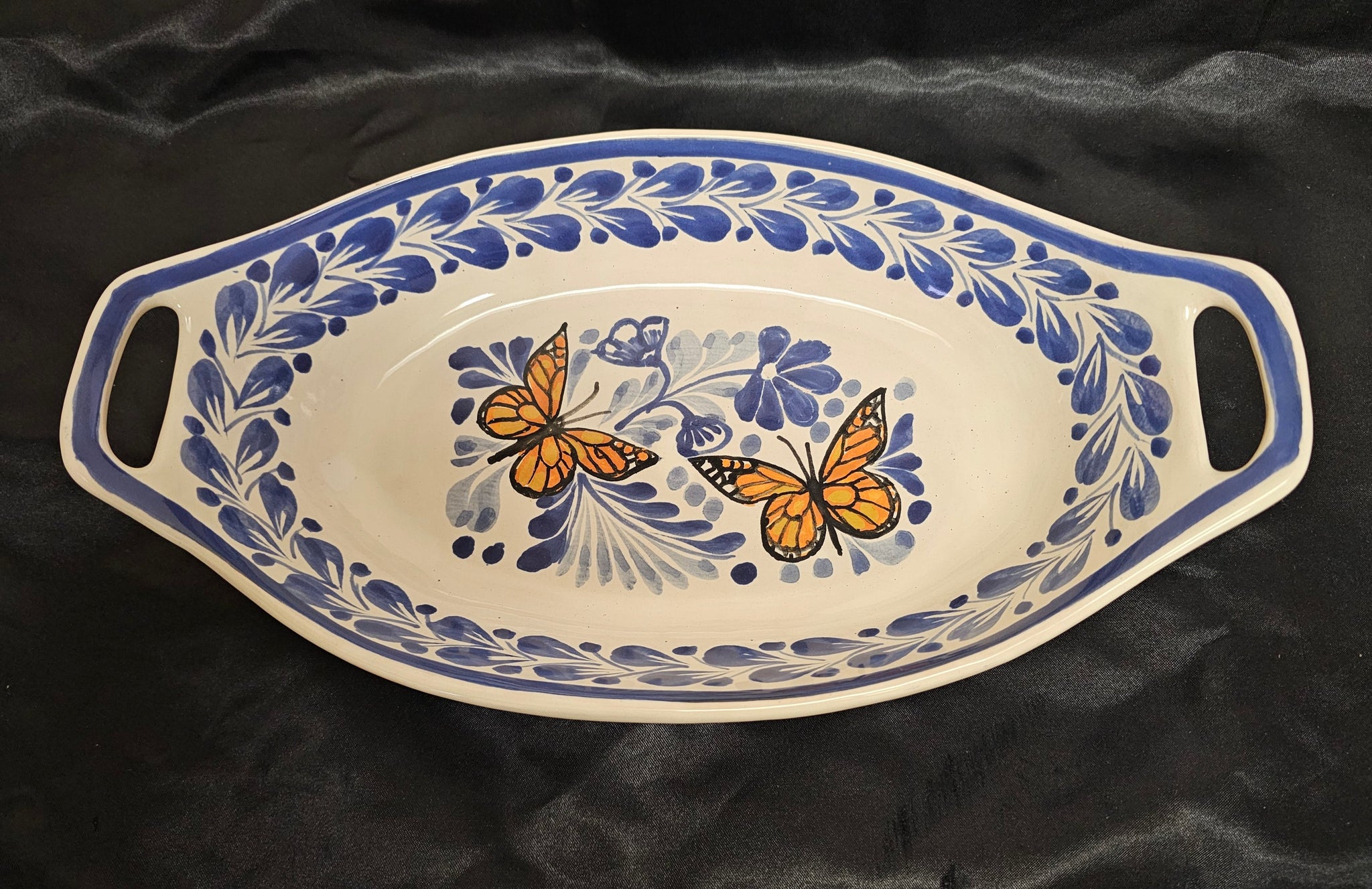 Oval Bowl with Handles - Mexican