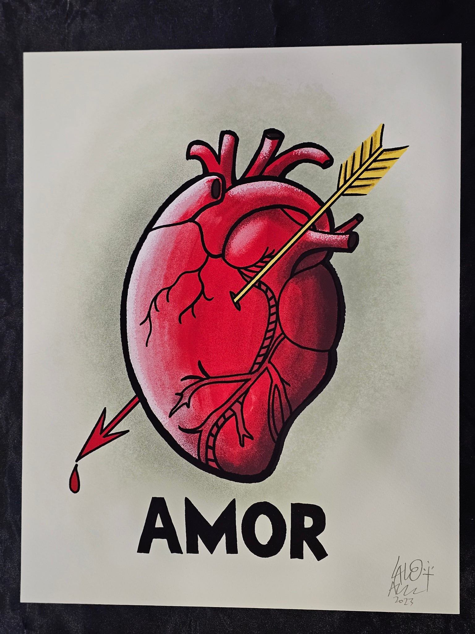 "AMOR" Original Print by Lalo Alcaraz