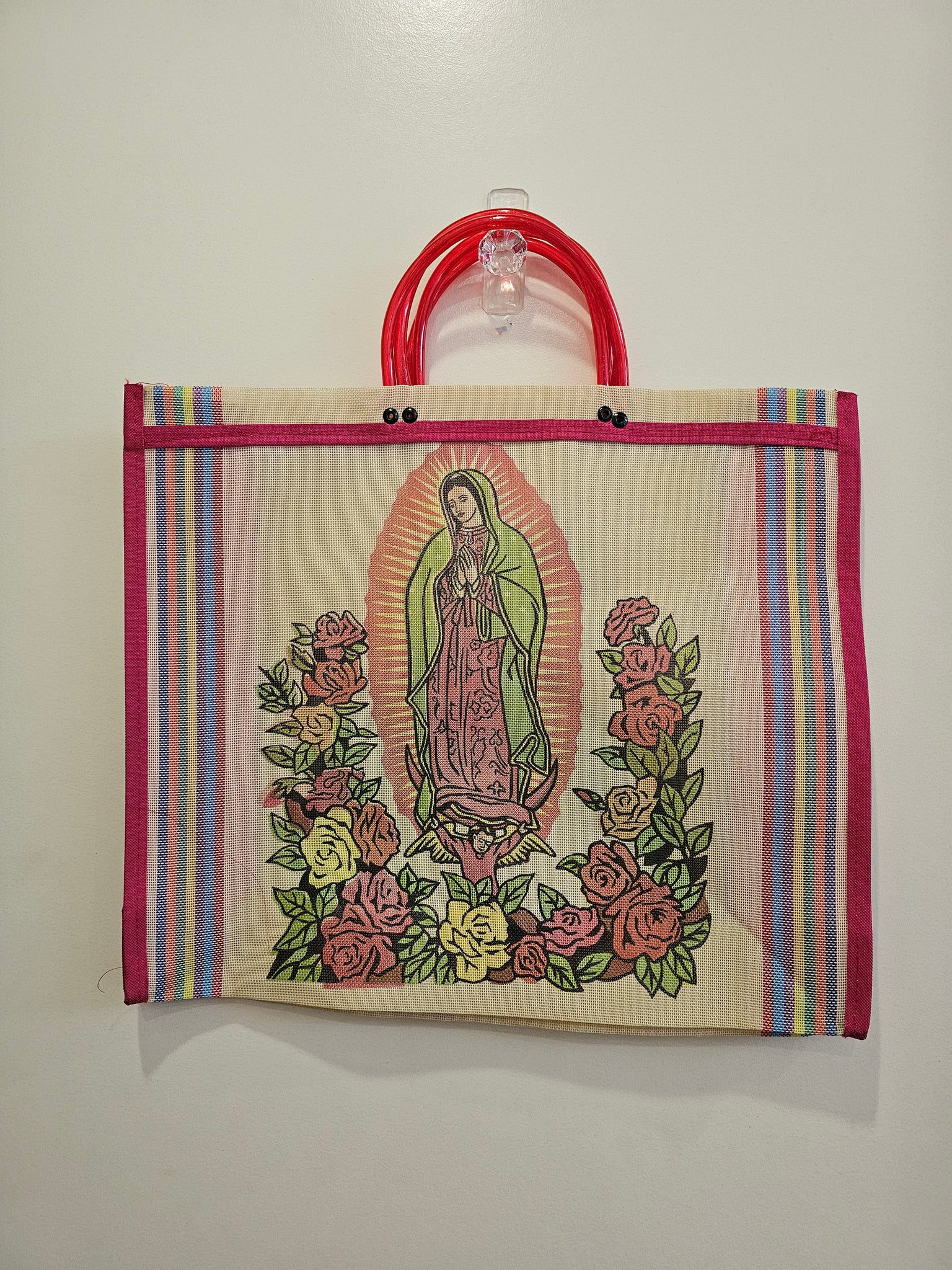 Mexican Virgin of Guadalupe Market Bag