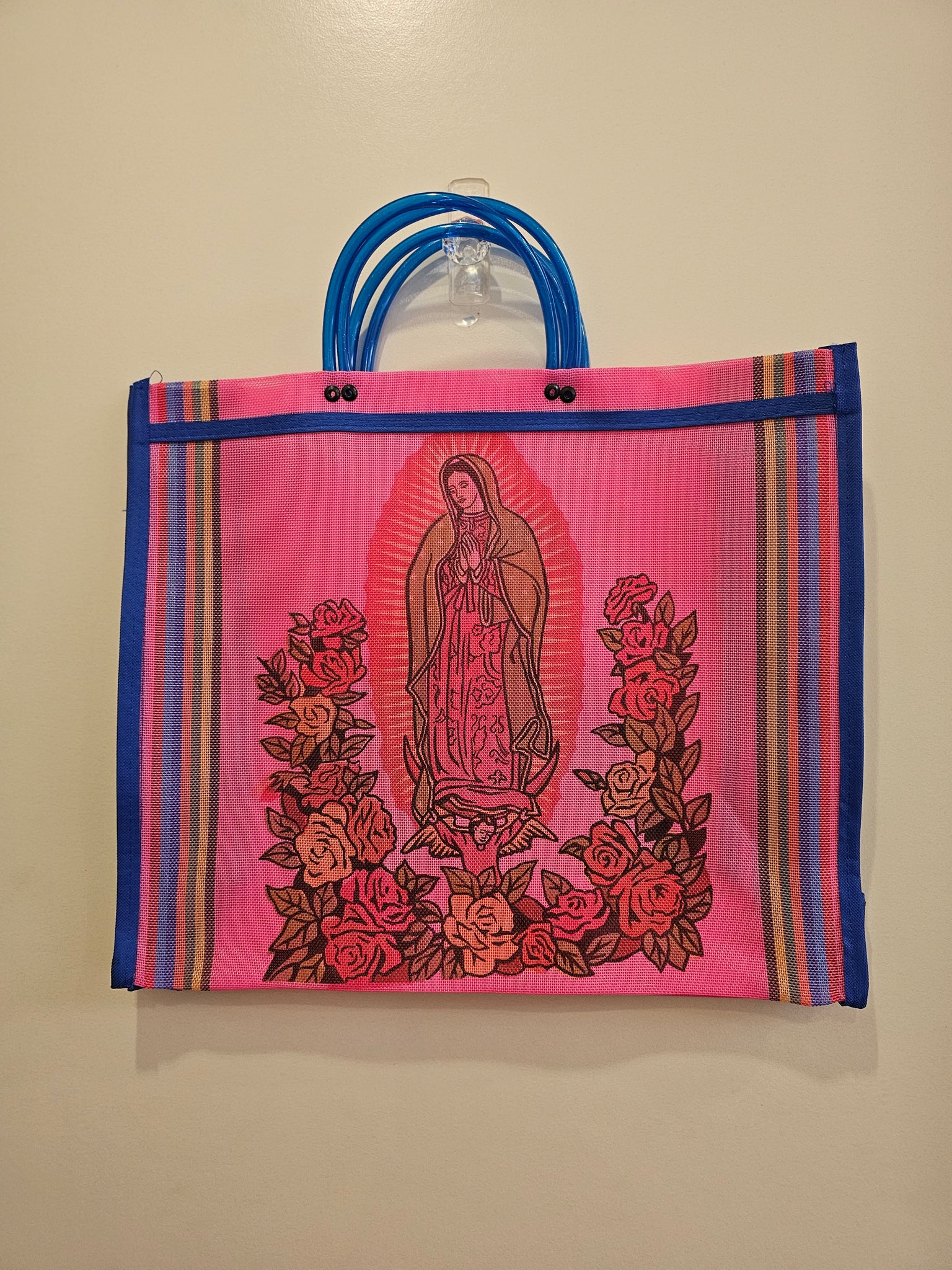 Mexican Virgin of Guadalupe Market Bag