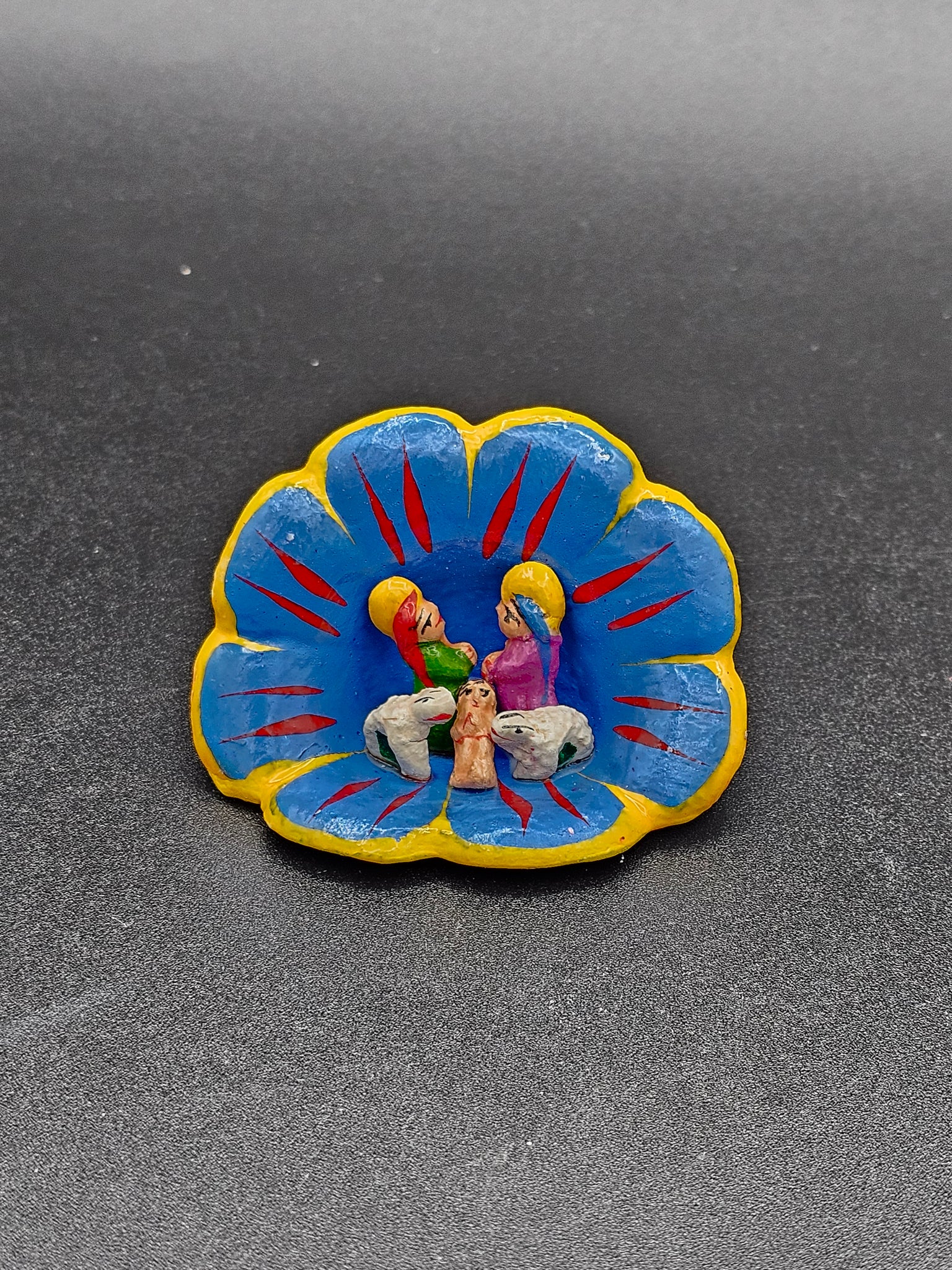 Peru Flower Medium Nativity Ornament