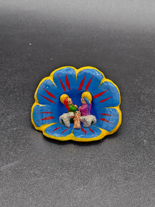 Peru Flower Medium Nativity Ornament