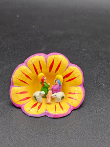 Peru Flower Medium Nativity Ornament