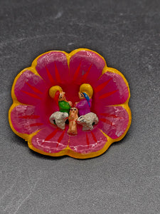 Peru Flower Medium Nativity Ornament