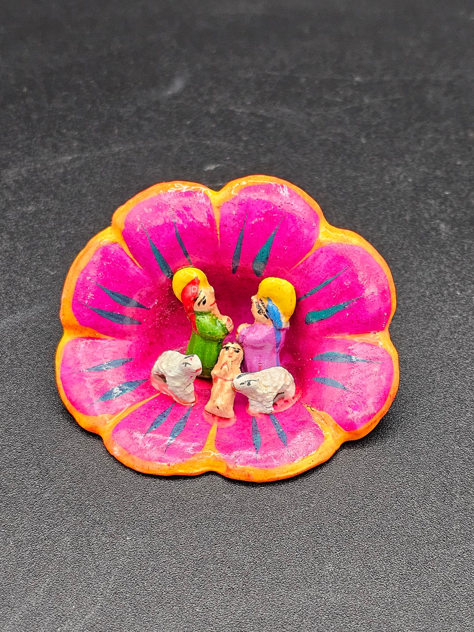 Peru Flower Medium Nativity Ornament