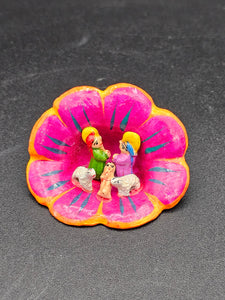 Peru Flower Medium Nativity Ornament