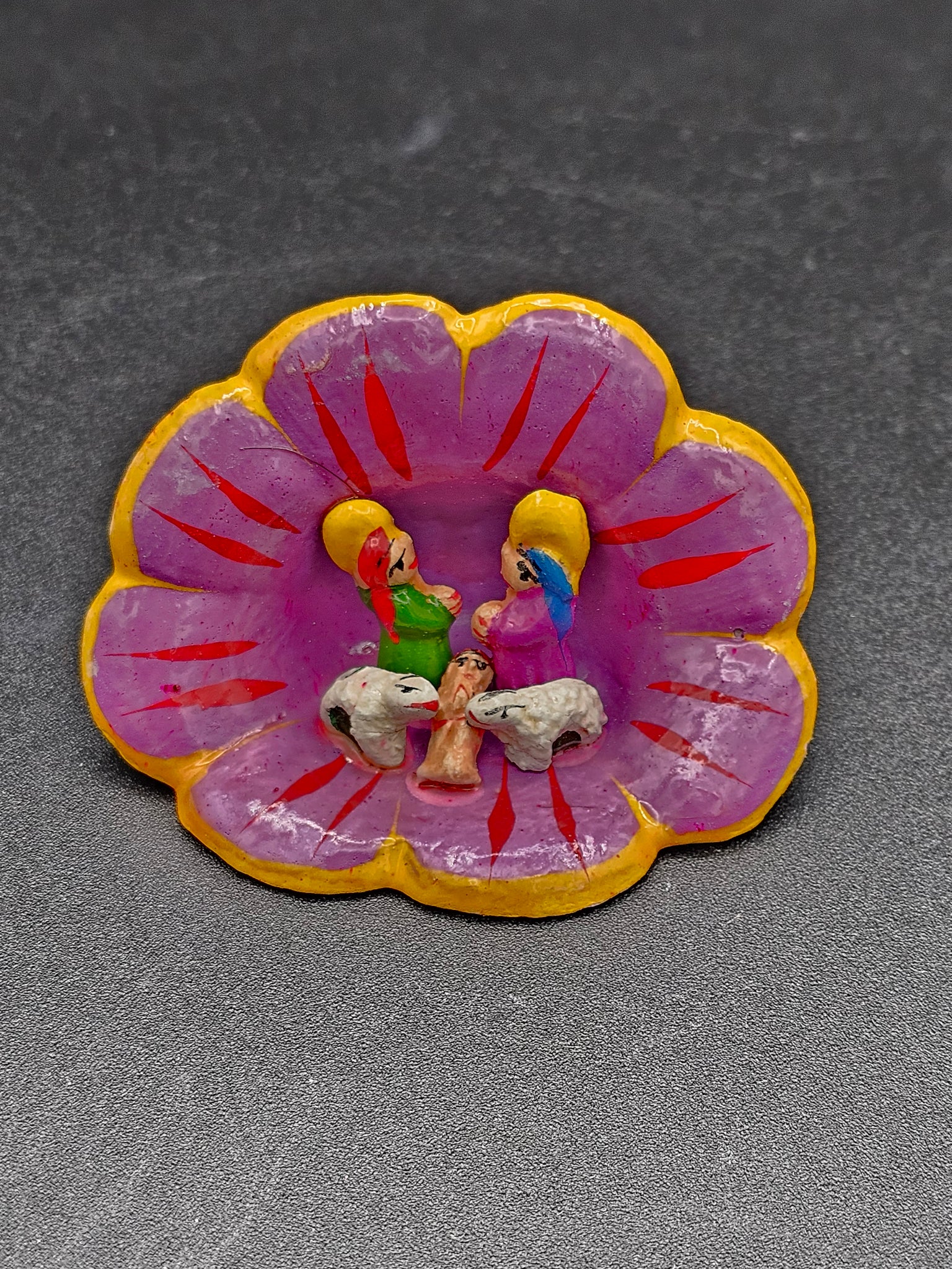 Peru Flower Medium Nativity Ornament