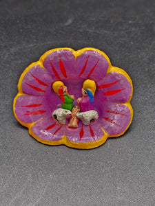 Peru Flower Medium Nativity Ornament