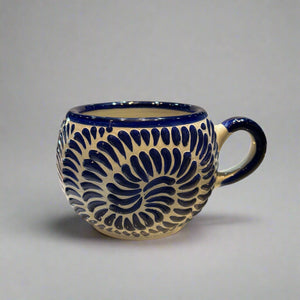 Navy Round Talavera Mugs - Pineda
