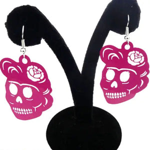 Papel Picado Sugar Skull Earrings