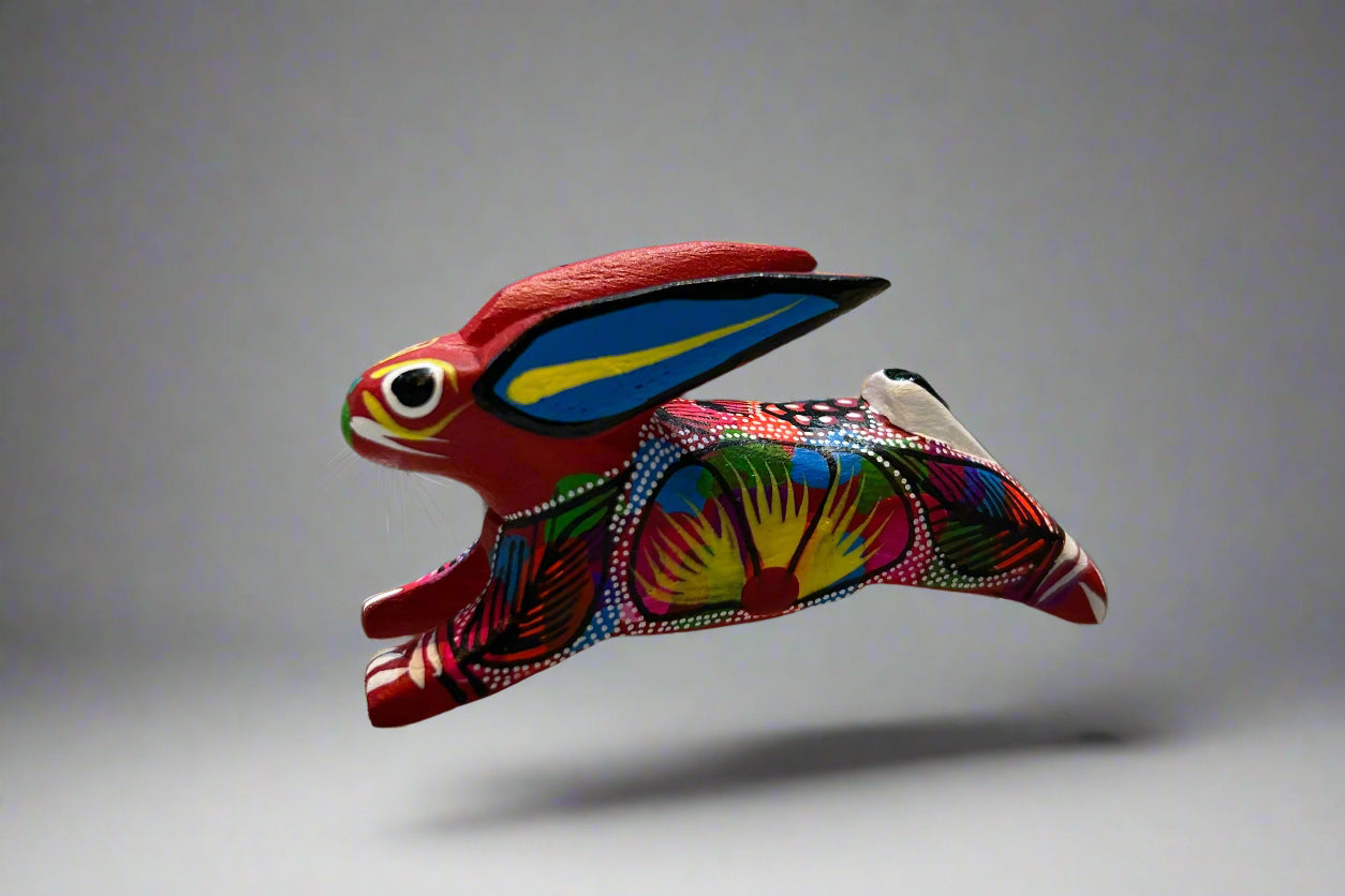 Mexican Mini Hopping Rabbit Alebrije