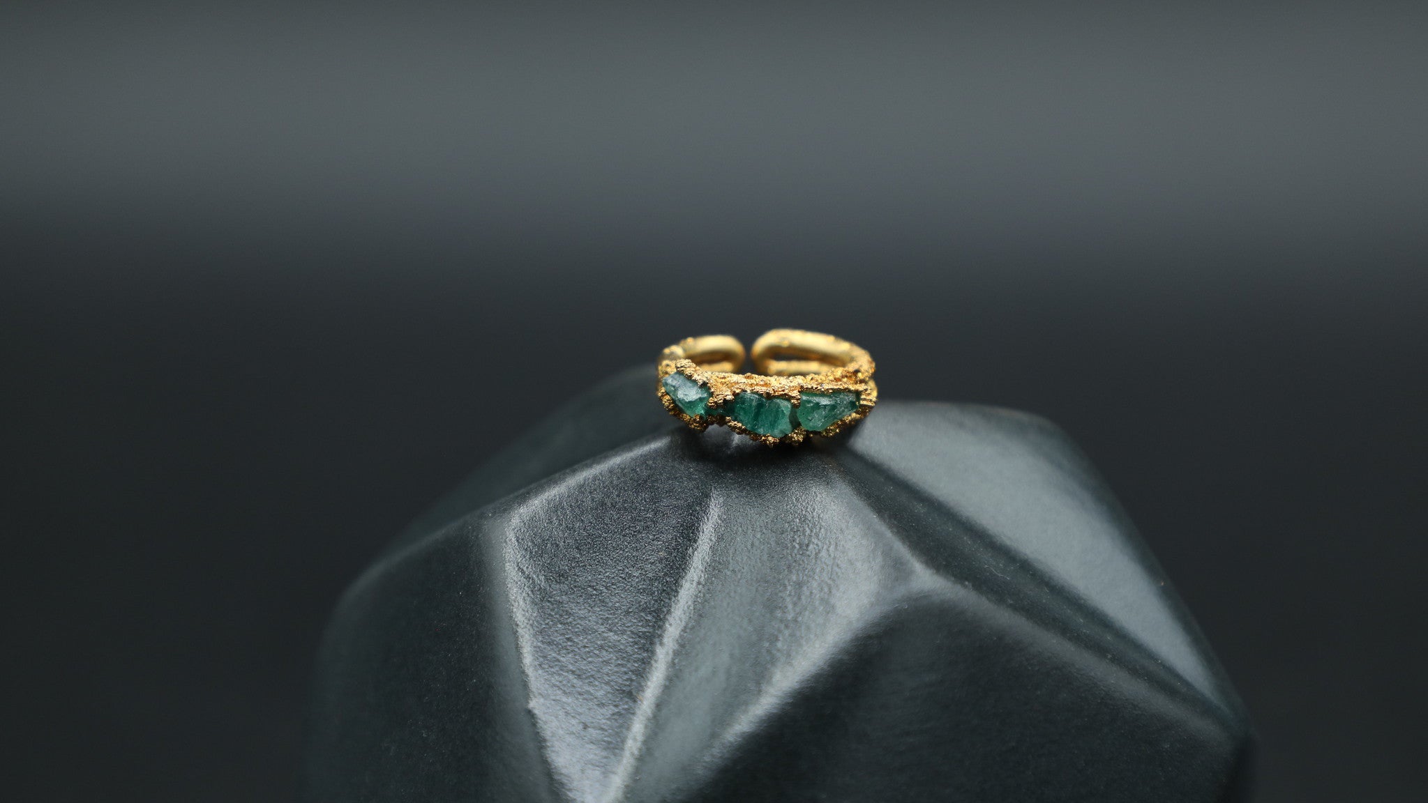 Costa Rican Rings Colombian / Puerto Rican Triple Emerald Ring – MOLAA Shop