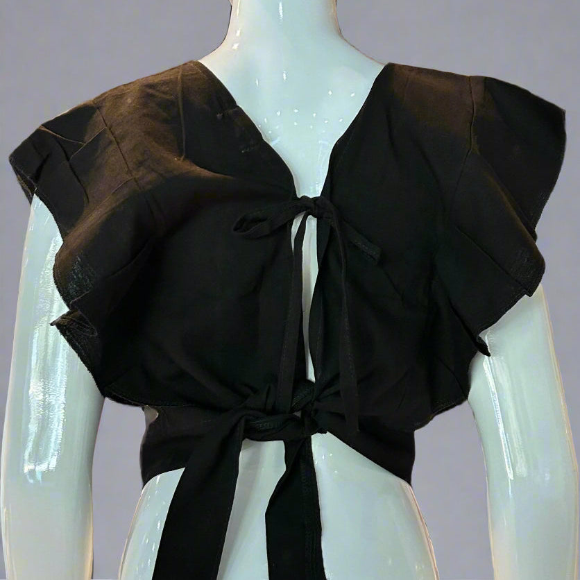 Oaxacan Black Blusa Flora
