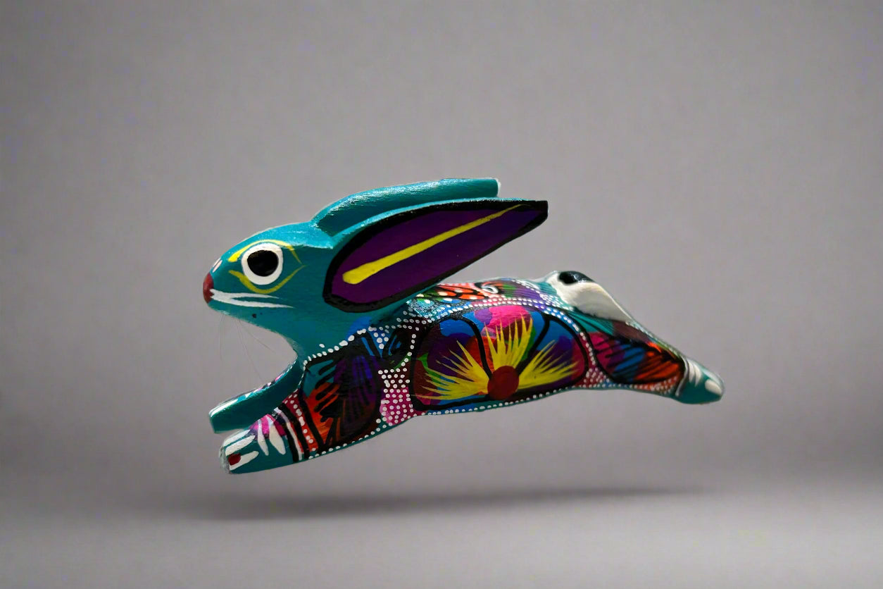 Mexican Mini Hopping Rabbit Alebrije
