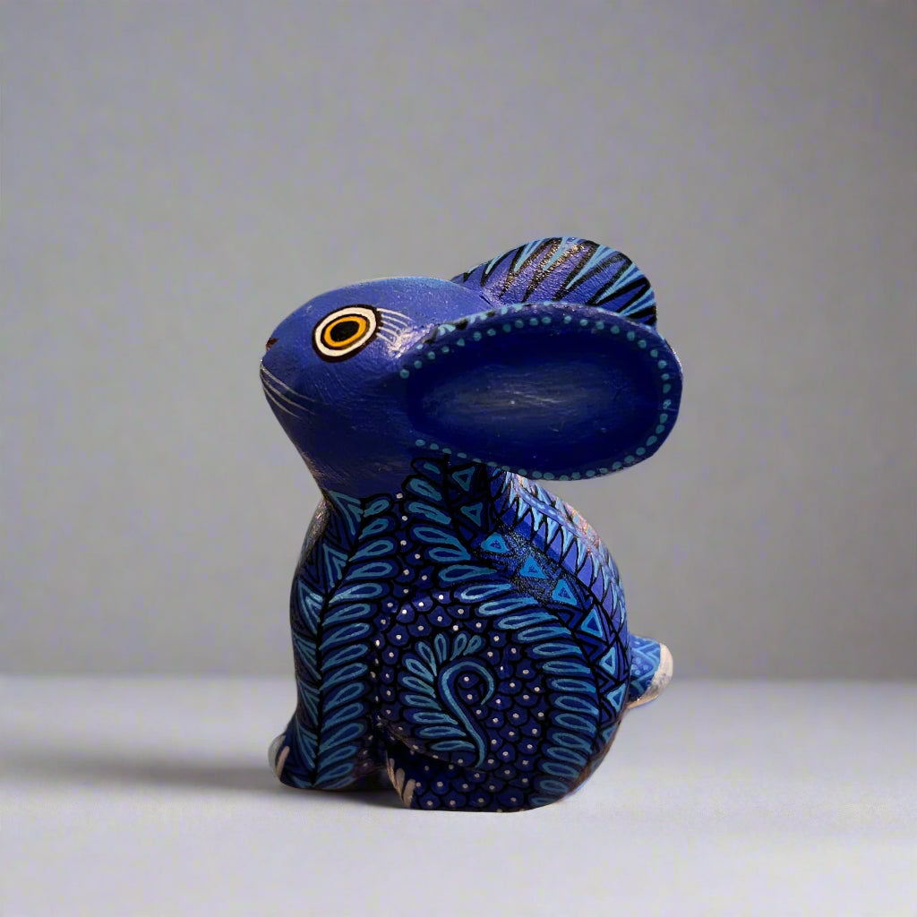 Mexican Bright-Eyed Rabbit Alebrije by Alberto Hernandez Melchor