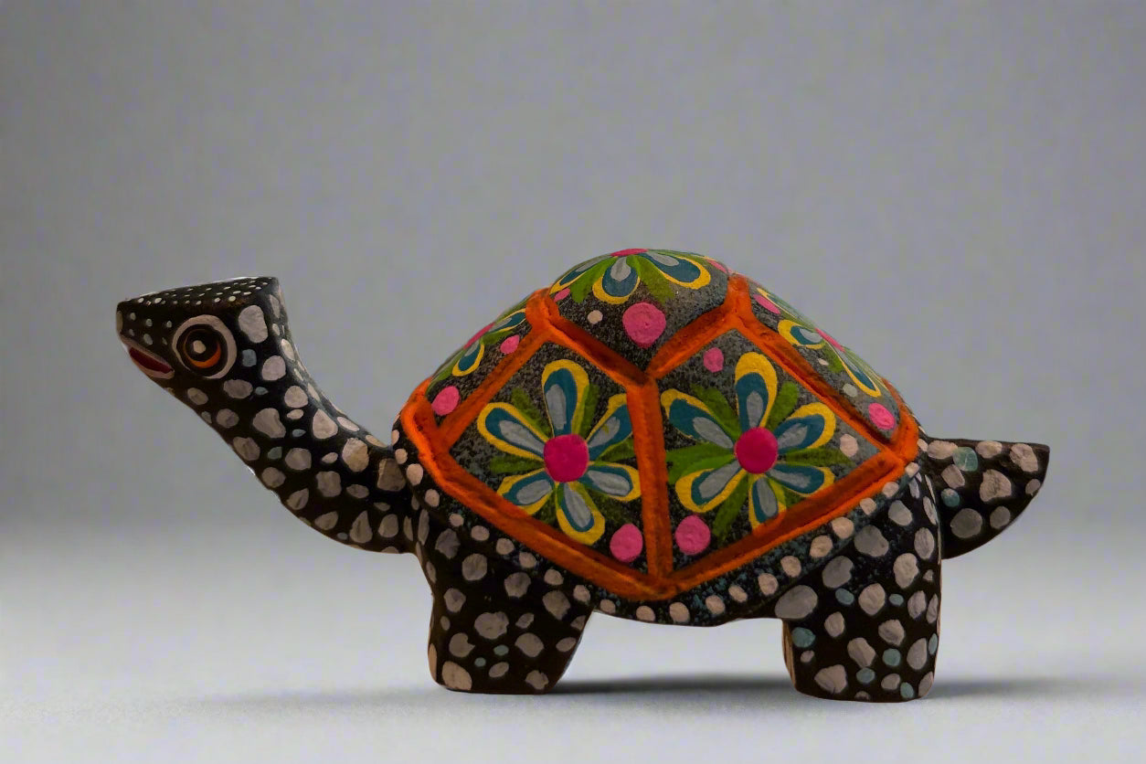 Mexican Spotted Turtle Alebrije by Rosaura Ortega S.