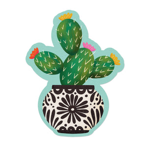 Cactus Talavera Spring Spanish Waterproof Vinyl Sticker