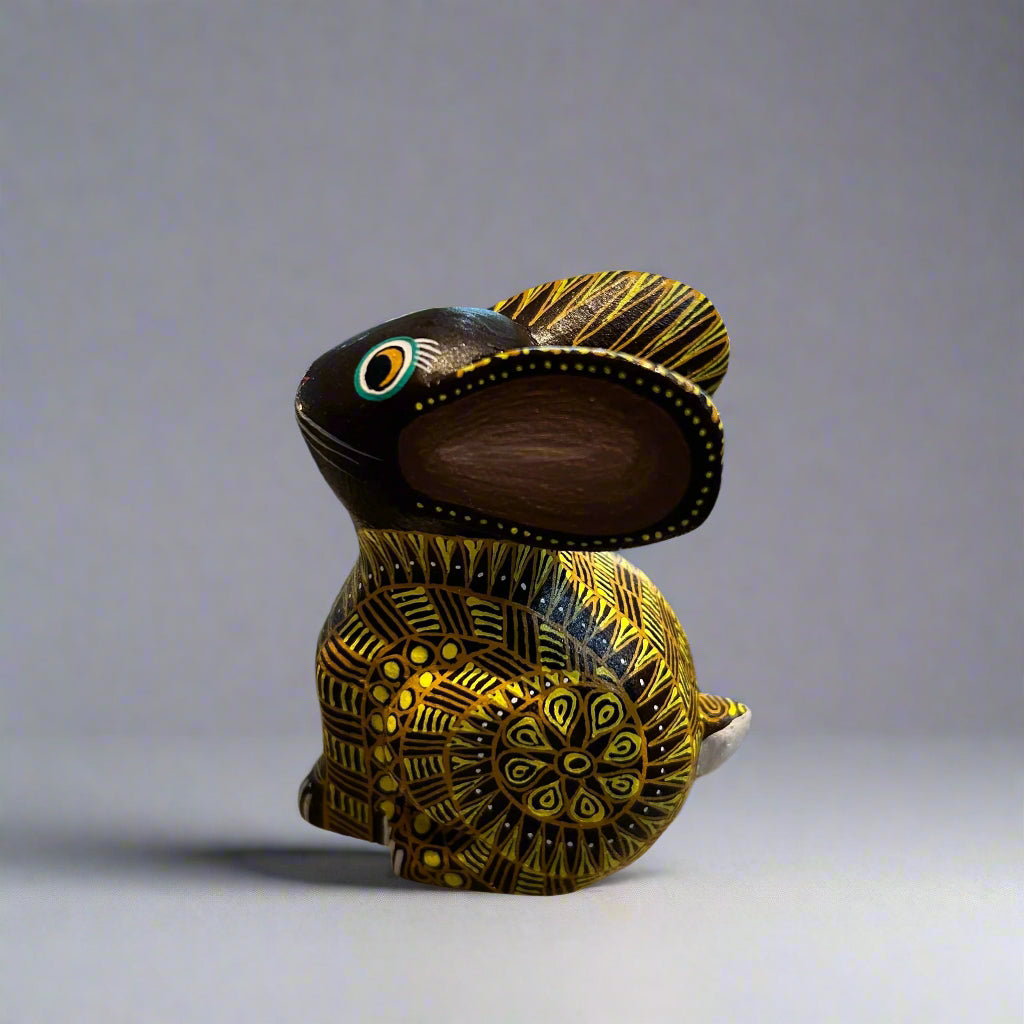Mexican Bright-Eyed Rabbit Alebrije by Alberto Hernandez Melchor