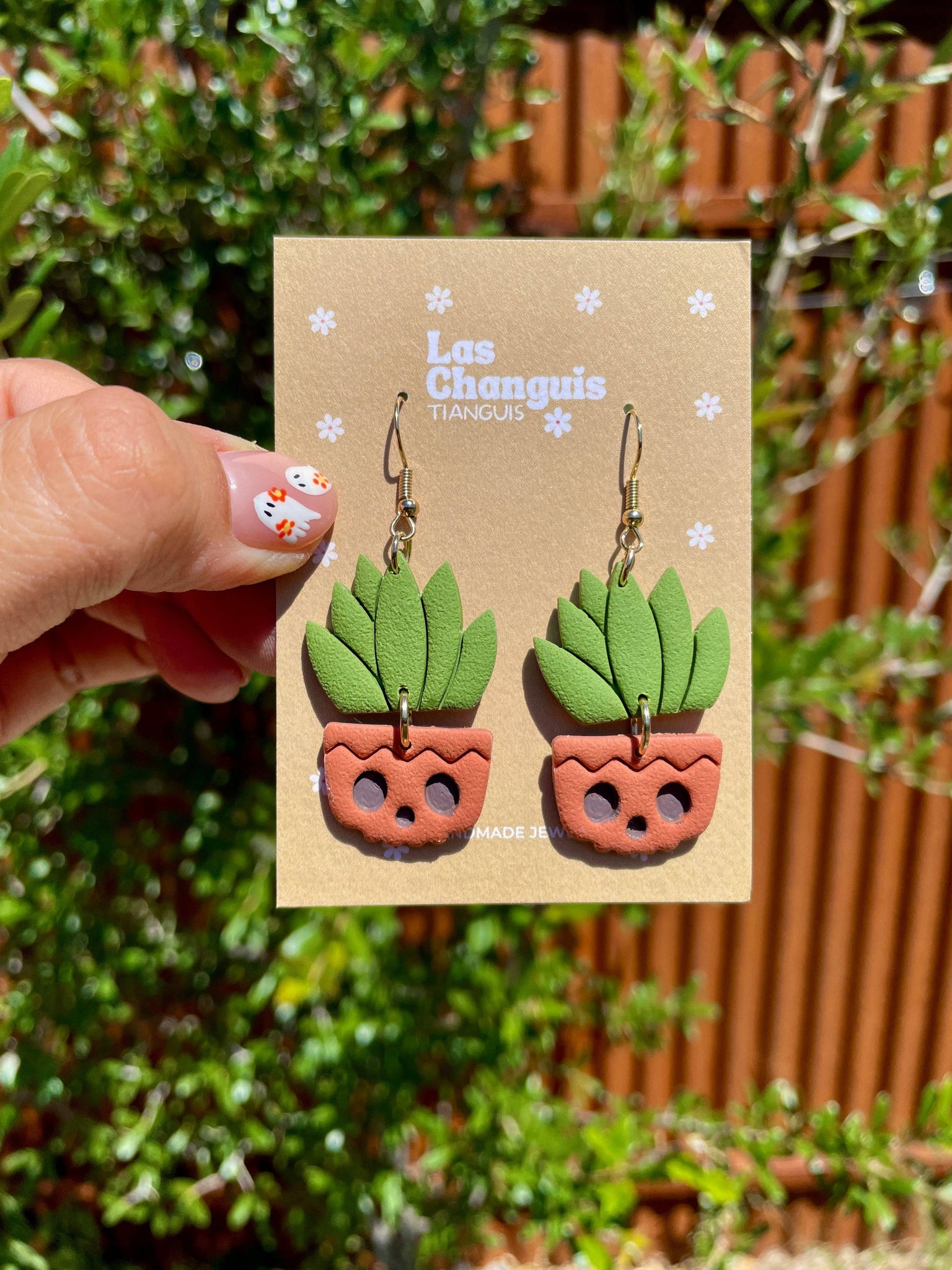 Agave Talavera Skull Earrings – Nickel-Free