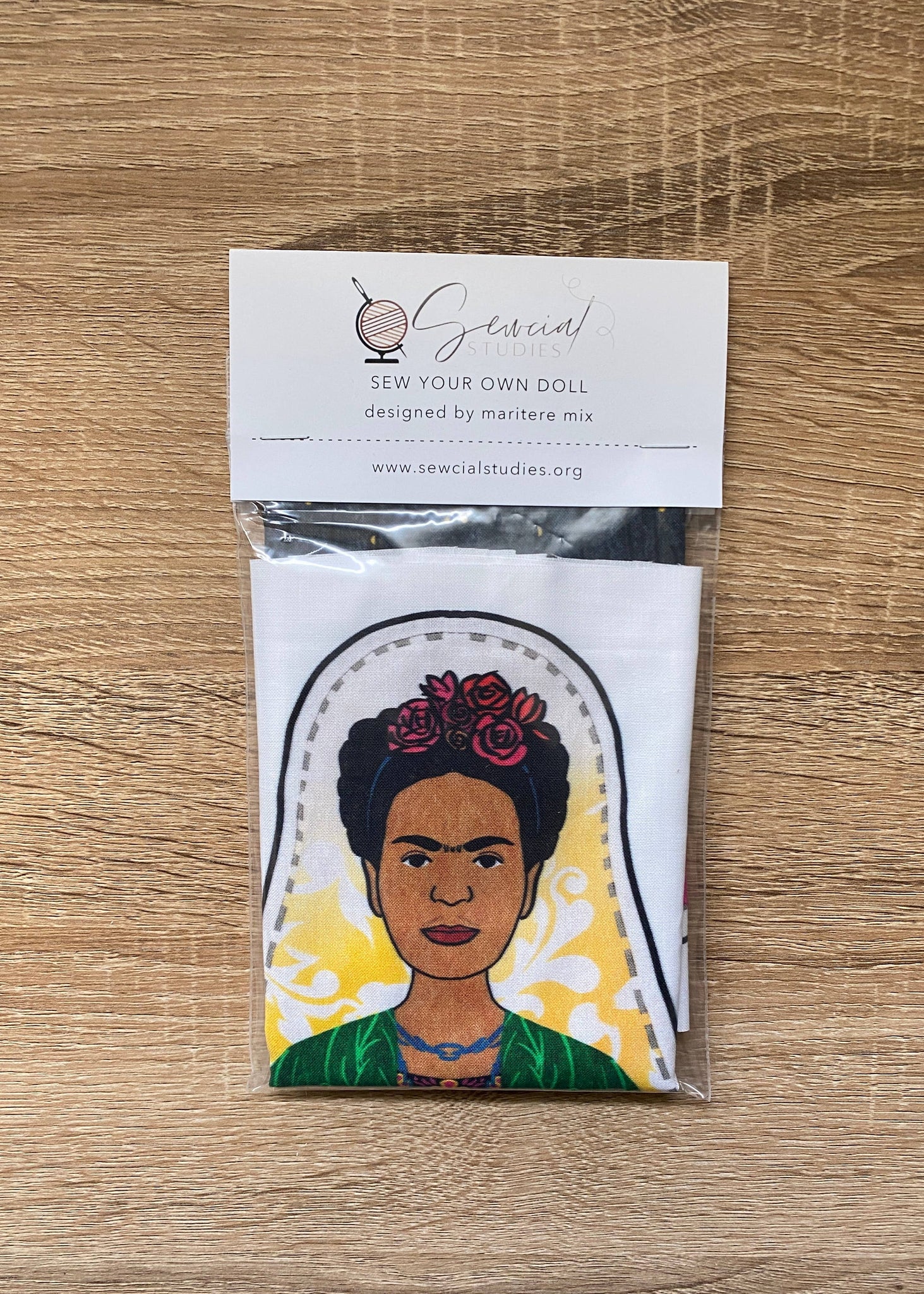 Mini Frida Kahlo DIY Doll Fabric