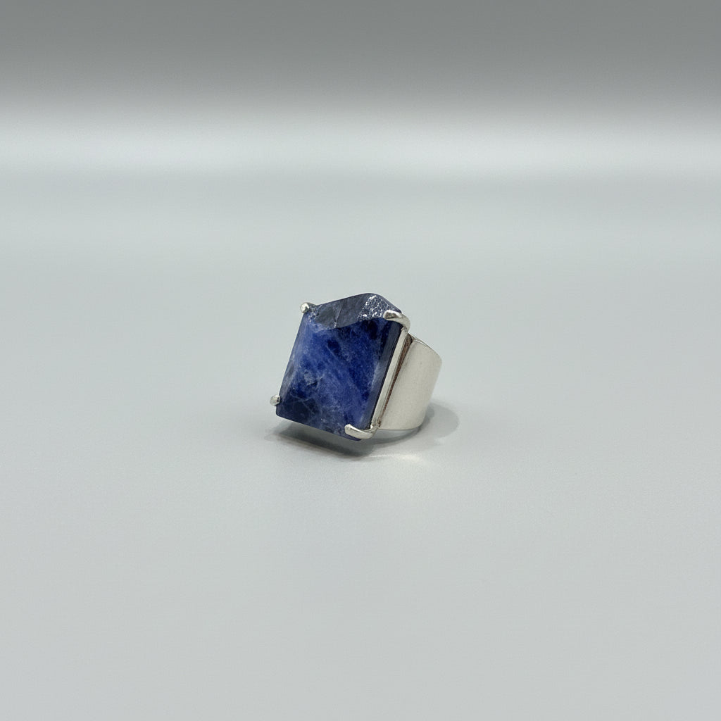 Brazilian Sodalite Cuff Ring