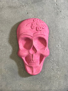 Concrete Frida Skull Mask Candle Holder