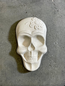 Concrete Frida Skull Mask Candle Holder