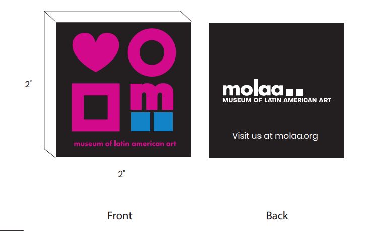 MOLAA Brand hard acrylic magnet