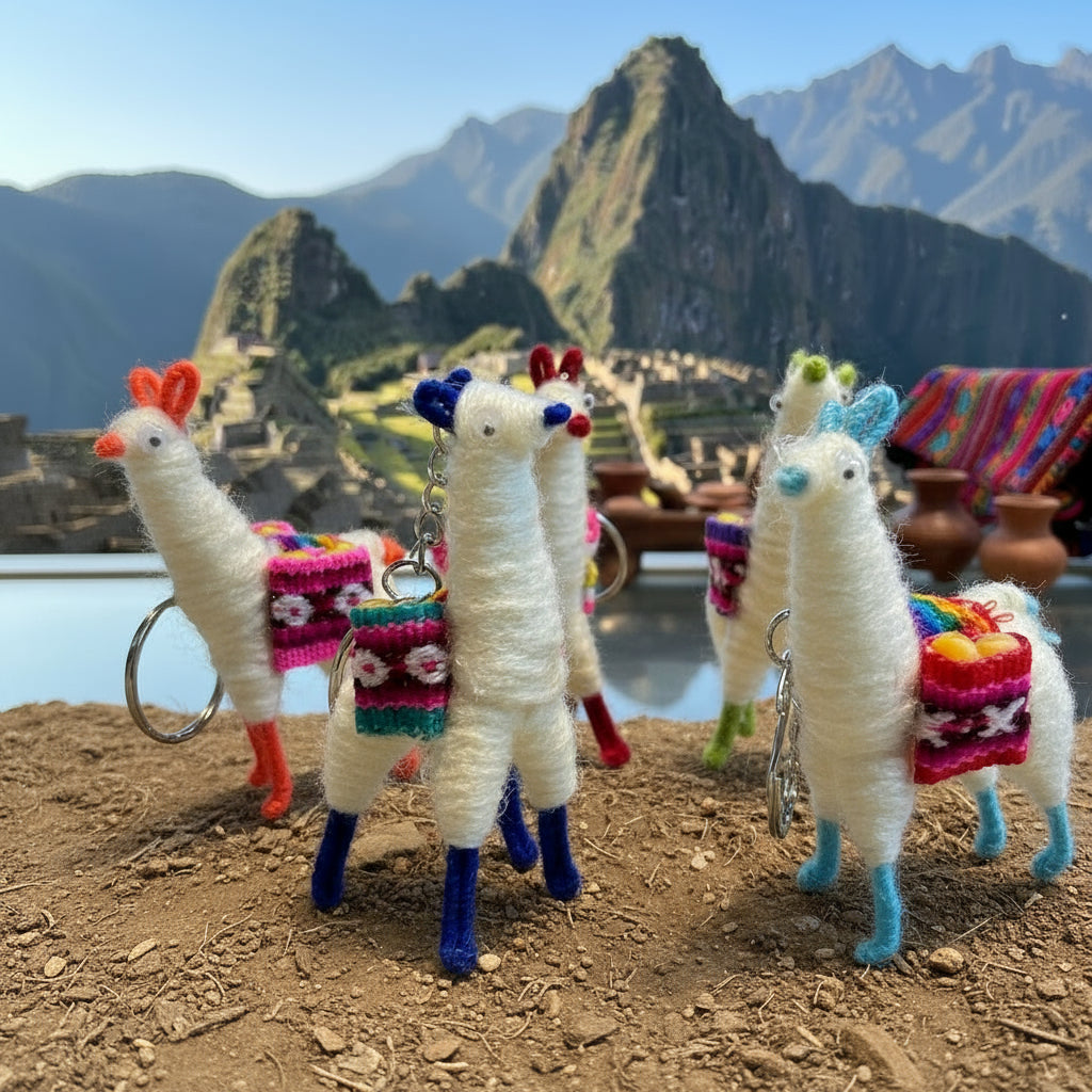 Peruvian Llama Keychain – MOLAA Shop