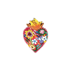 Trovelore Flaming Heart Brooch Pin