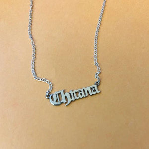 Chicana Name Plate Necklace by Sol