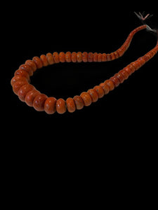 Large Red Coral SS Necklace by Gina Amato Lough