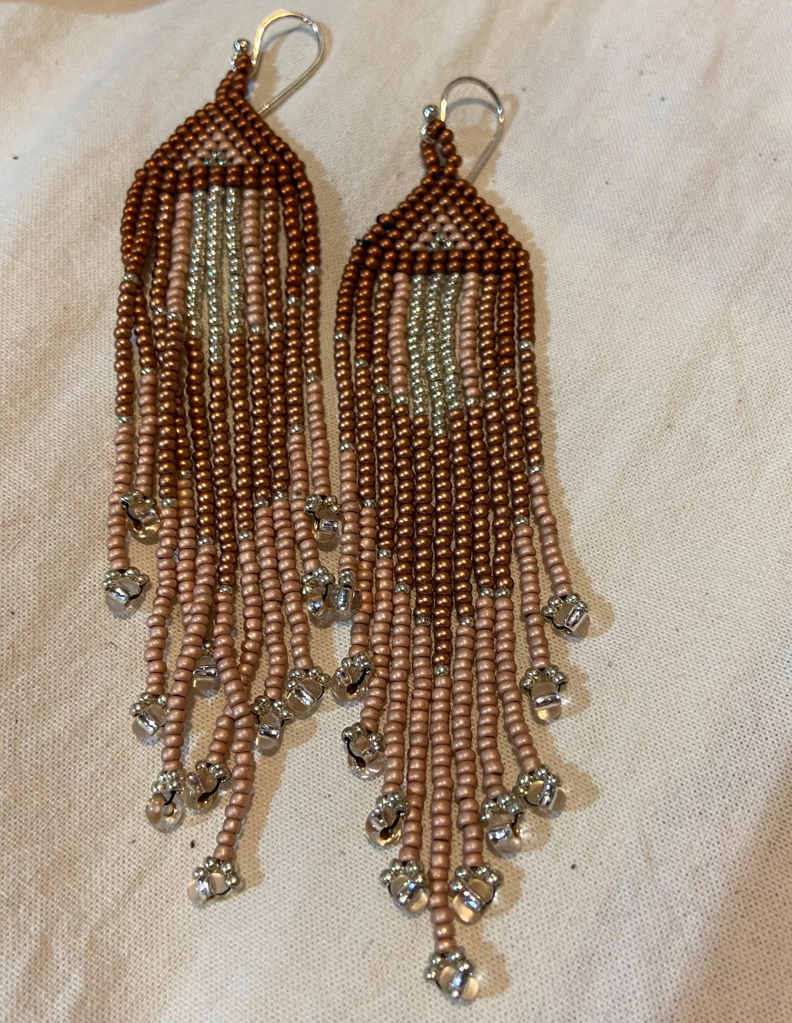 Large Beaded Earrings by Gina Amato Lough