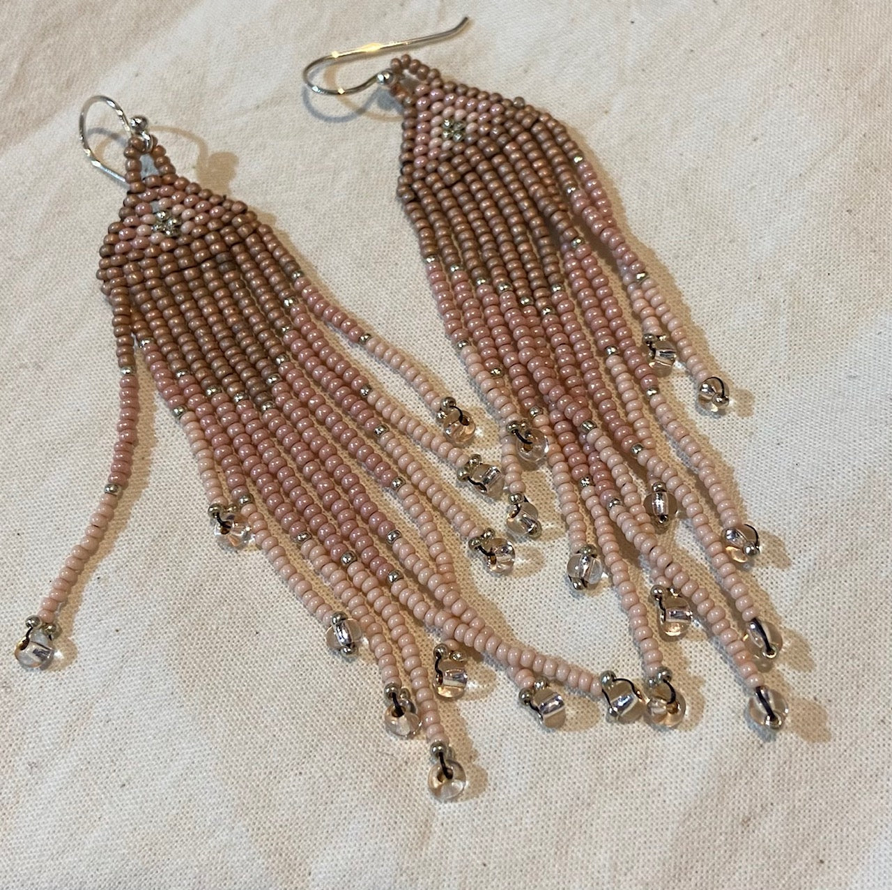 Large Beaded Earrings by Gina Amato Lough