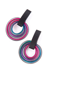 Life Circle Earrings - Rainbow