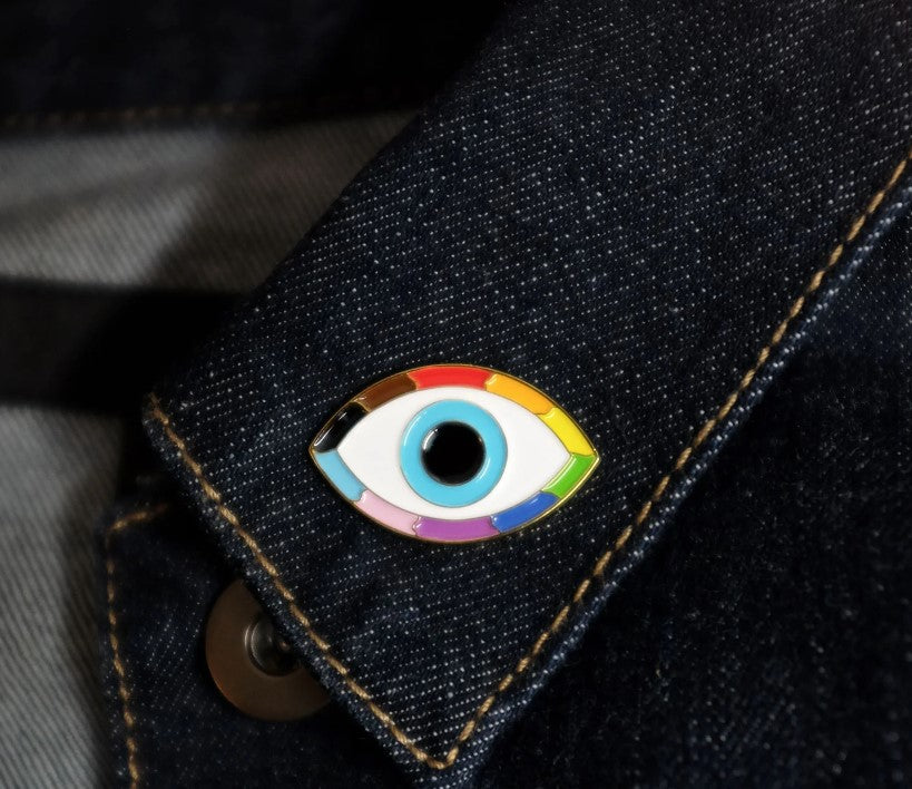 Queer Evil Eye Pride Pin