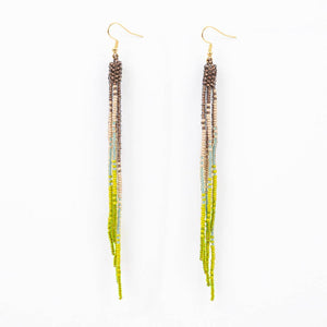 Spring Tree Ombre Fringe Duster Earrings