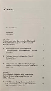 Table of content of the book "Critical Issues in Caribbean Museums"
