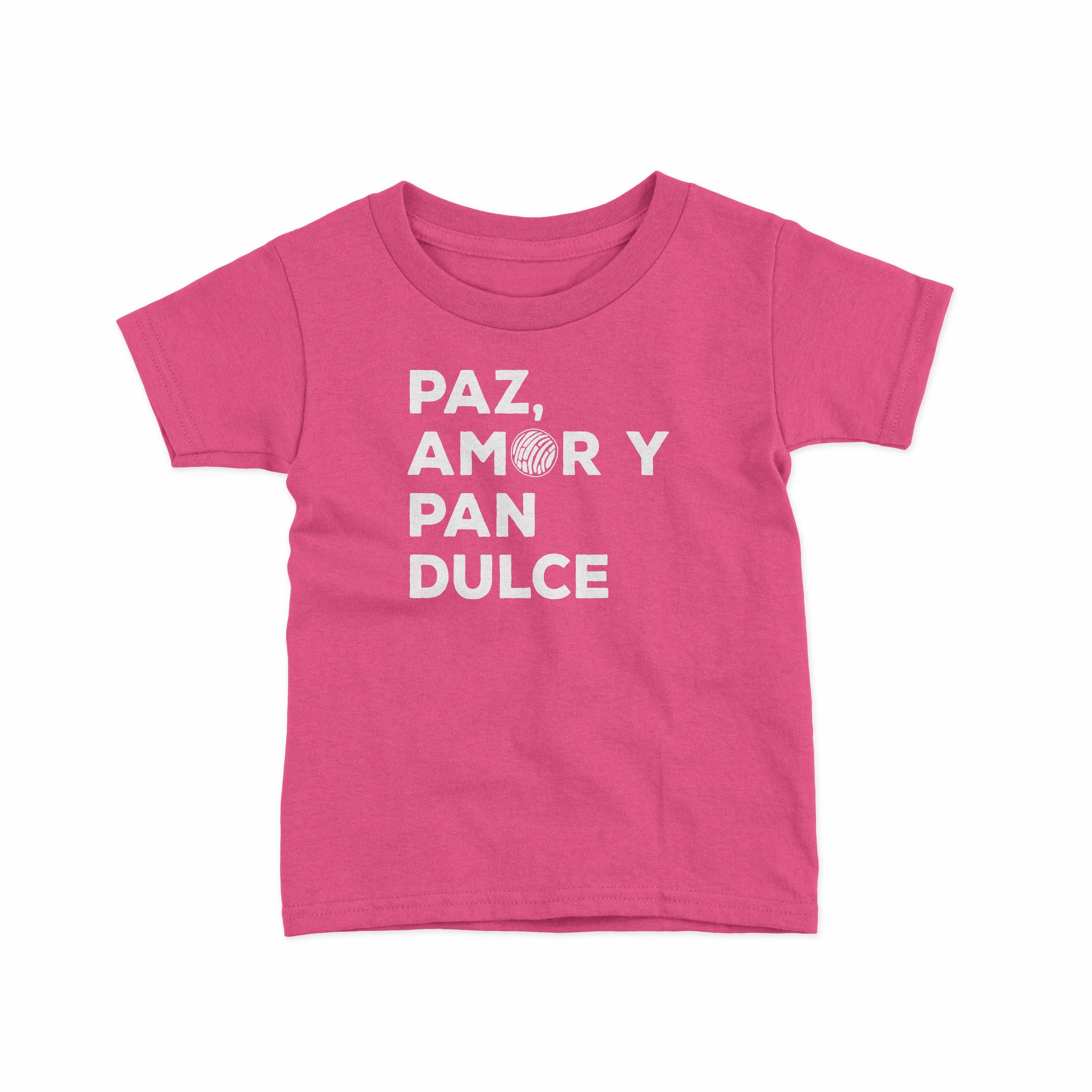 Pink Paz Amor y Pan Dulce Toddler Tee