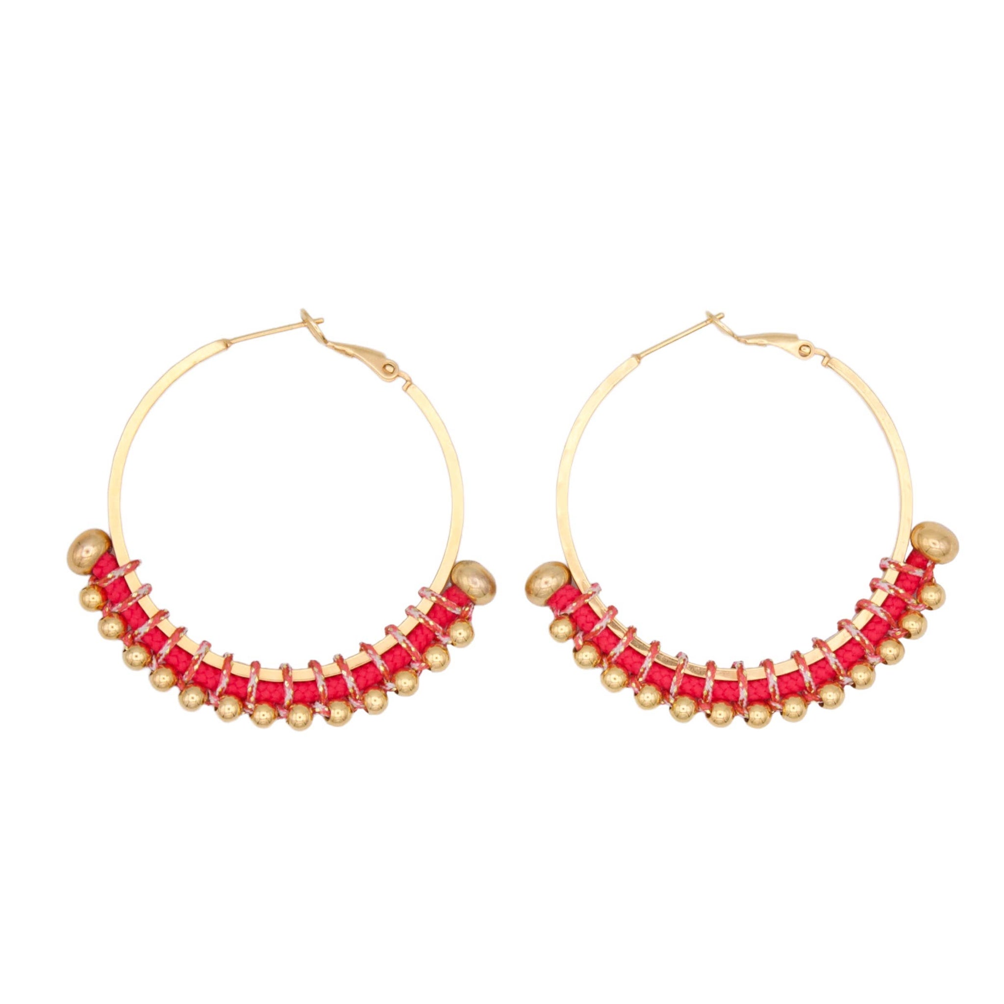 BURITICÁ colorful golden hoops