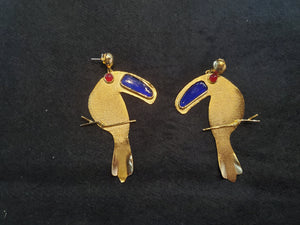 Colombian Toucan Bird Earrings