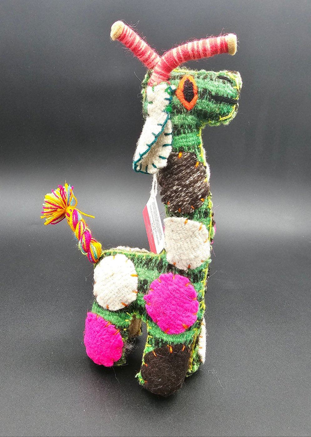Repurposed Wool Decor Giraffe - Mexico