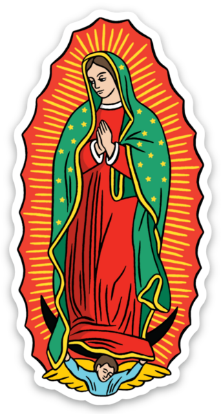 Virgin of Guadalupe Die Cut Sticker