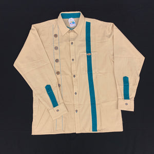 Mexican Long-Sleeve Embroidered Guayabera