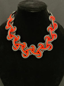 Puerto Rican Loop Rubber Cable Necklace